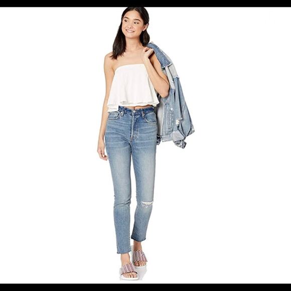 Roxy Enchanted Escape White Crop Top Medium - Picture 4 of 12